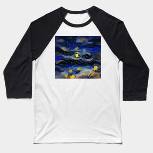 Starry Night Baseball T-Shirt